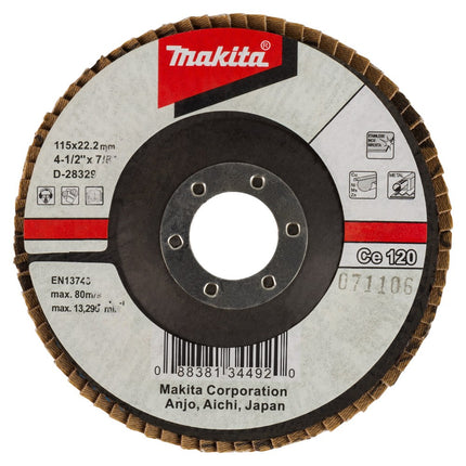 Afbeelding Makita lamellenschuursch. 115x22 k120 D-28329