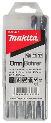 Afbeelding Makita multiboorset 5/6/8/10/12mm D-30477