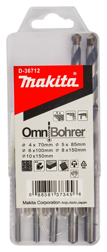 Afbeelding Makita multiborenset 5-delig D-36712