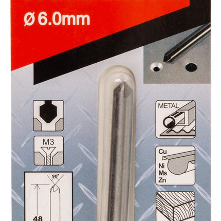 Afbeelding Makita verzinkboor 6 x 48mm 5-cut D-37378