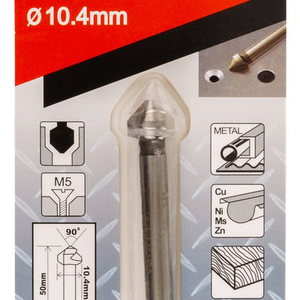 Afbeelding Makita verzinkboor 10,4 x 50mm 3-cut D-37459