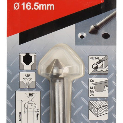Afbeelding Makita verzinkboor 16,5 x 60mm 3-cut D-37471