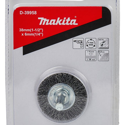 Afbeelding Makita vlakborstel drd 6x38mm D-39958