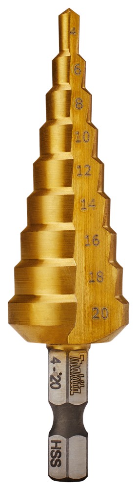 Afbeelding Makita trappenboor 4-20mm 9 traps D-40129