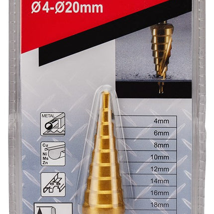 Afbeelding Makita trappenboor 4-20mm 9 traps D-40129