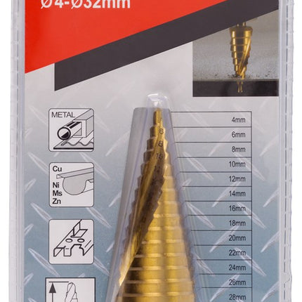 Afbeelding Makita trappenboor 15 traps 4-32mm D-40191