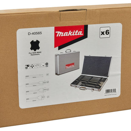 Afbeelding Makita beitelset sds-m 6dlg D-40565