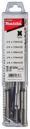 Afbeelding Makita sds borenset 10dlg D-40593