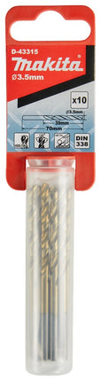 Afbeelding Makita metaalboor hss-t 3,5x70mm D-43315