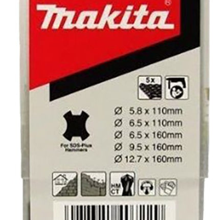 Afbeelding Makita sds borenset 5dlg D-44987