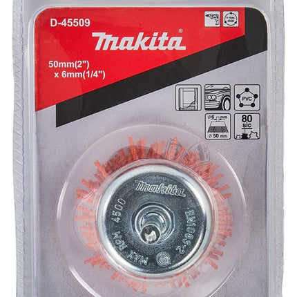 Afbeelding Makita komborstel nyl 6x50mm k80 D-45509