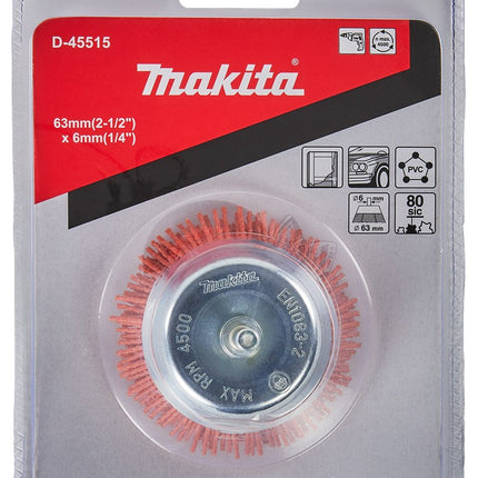 Afbeelding Makita komborstel nyl 6x63mm k80 D-45515
