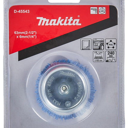 Afbeelding Makita komborstel nyl 6x63mm k240 D-45543