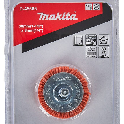 Afbeelding Makita vlakborstel nyl 6x38mm k80 D-45565