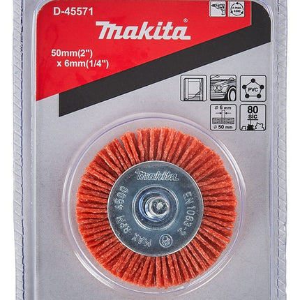 Afbeelding Makita vlakborstel nyl 6x50mm k80 D-45571