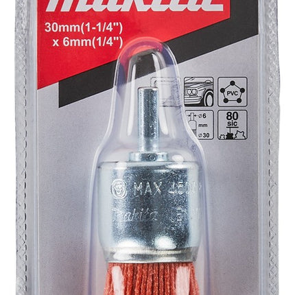 Afbeelding Makita penseelborstel nyl 6x30mm k80 D-45696