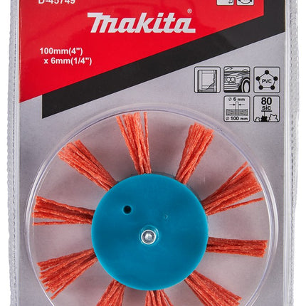 Afbeelding Makita flapborstel nyl 6x100mm k80 D-45749