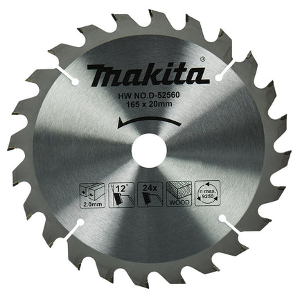 Afbeelding Makita hm zaagbl 165x20x2 t24 D-52560