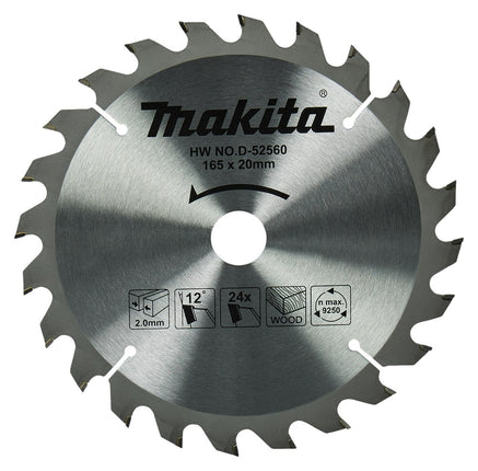 Afbeelding Makita hm zaagbl 165x20x2 t24 D-52560