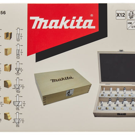 Afbeelding Makita freesset 12-dlg 8mm D-53556