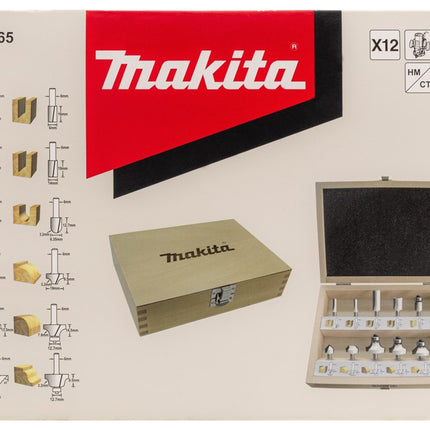 Afbeelding Makita freesset 12-dlg 6mm D-57065