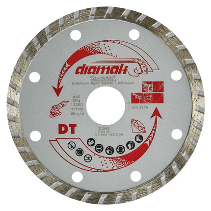 Afbeelding Makita diamantschijf 115x22,2mm turbo D-61151