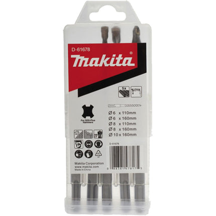 Afbeelding Makita sds boorset 5dl 6/8/10 D-61678