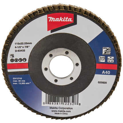 Afbeelding Makita schuursch.115x22mm k40 uni-ae D-63432