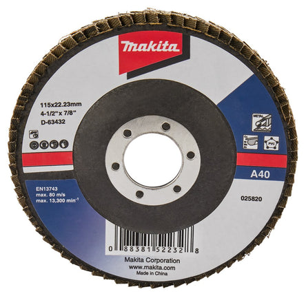 Afbeelding Makita schuursch.115x22mm k40 uni-ae D-63432