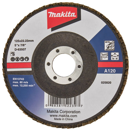 Afbeelding Makita schuursch.125x22mm k120 uni-ae D-63507
