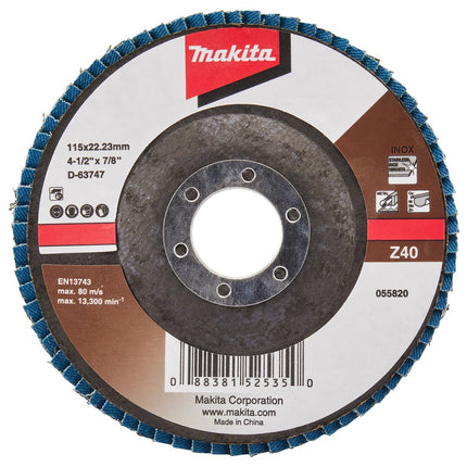 Afbeelding Makita schuursch.115x22mm k40 uni-ze D-63747