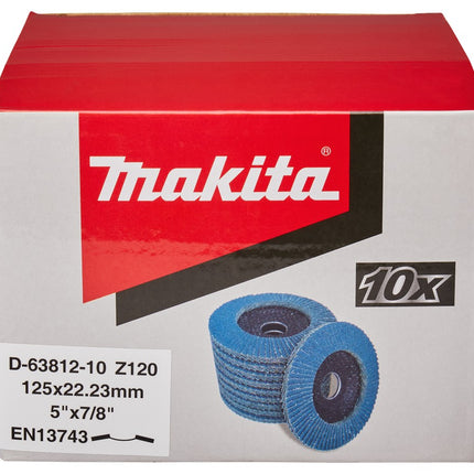 Afbeelding Makita lamellensch. 125x22mm z120 10s D-63812-10