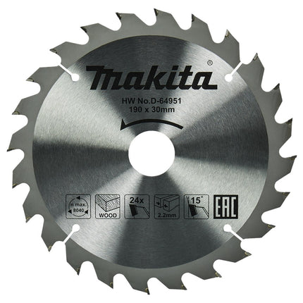 Afbeelding Makita hm zaagbl 190x30x2,2 t24 D-64951