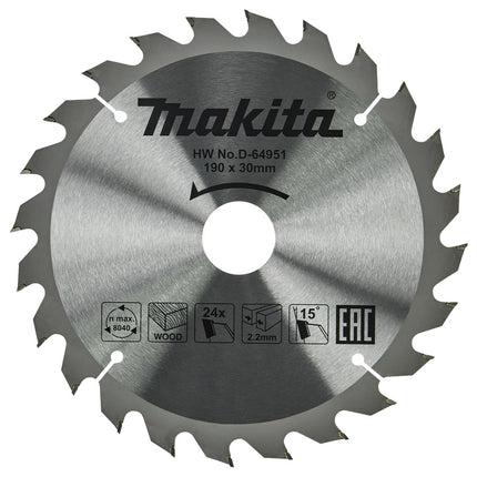 Afbeelding Makita hm zaagbl 190x30x2,2 t24 D-64951