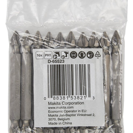 Afbeelding Makita schr.bit ph1-ph1 10st dubbel D-65523