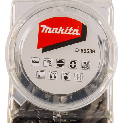 Afbeelding Makita dub.bit ph2-sl5 65mm pot 100st D-65539