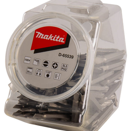 Afbeelding Makita dub.bit ph2-sl5 65mm pot 100st D-65539