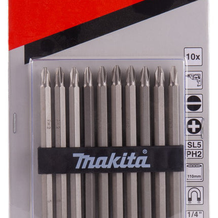 Afbeelding Makita dub.bit ph2-sl5 110mm 10 stuks D-65551