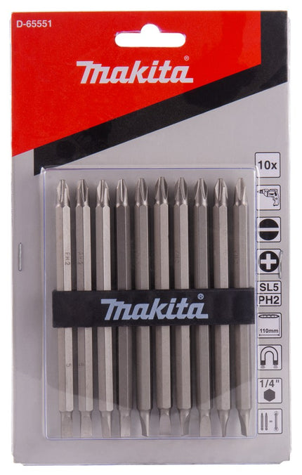 Afbeelding Makita dub.bit ph2-sl5 110mm 10 stuks D-65551