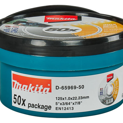 Afbeelding Makita doorslijpschijf 125x1,0mm rvs D-65969-50