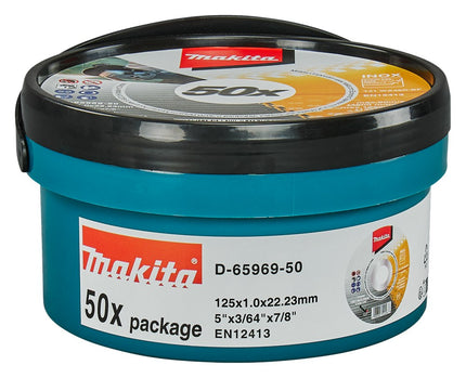 Afbeelding Makita doorslijpschijf 125x1,0mm rvs D-65969-50