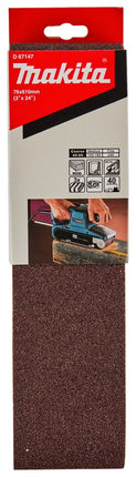 Afbeelding Makita schuurband k40 76x610 red D-67147