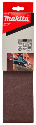 Afbeelding Makita schuurband k100 76x610 red D-67175