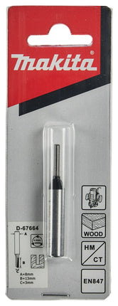 Afbeelding Makita groeffrees 3x13 s8 D-67664