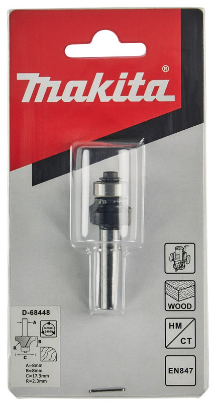 Afbeelding Makita afrondfrees lag r2,3 s8 D-68448