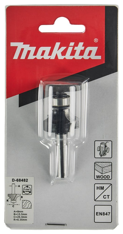 Afbeelding Makita afrondfrees lag r6,35 s8 D-68482