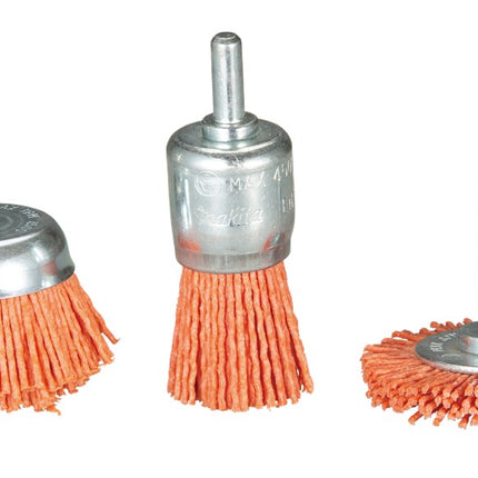 Afbeelding Makita borstelset nylon ruw 3dlg D-70742