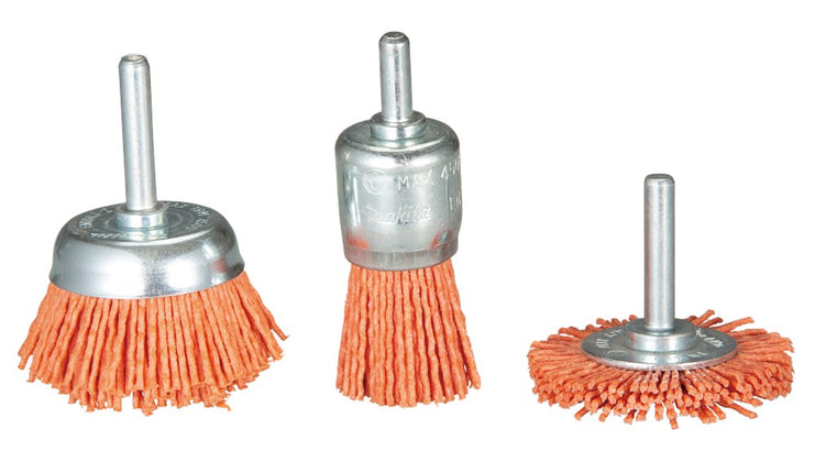Afbeelding Makita borstelset nylon ruw 3dlg D-70742