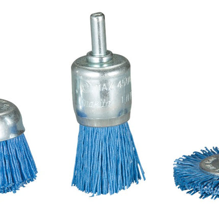 Afbeelding Makita borstelset nylon fijn 3dlg D-70758