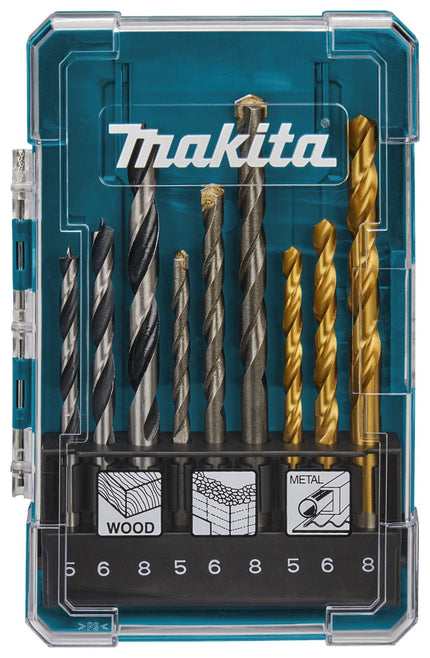 Afbeelding Makita borenset steen/hout/hss 9-dlg D-71962